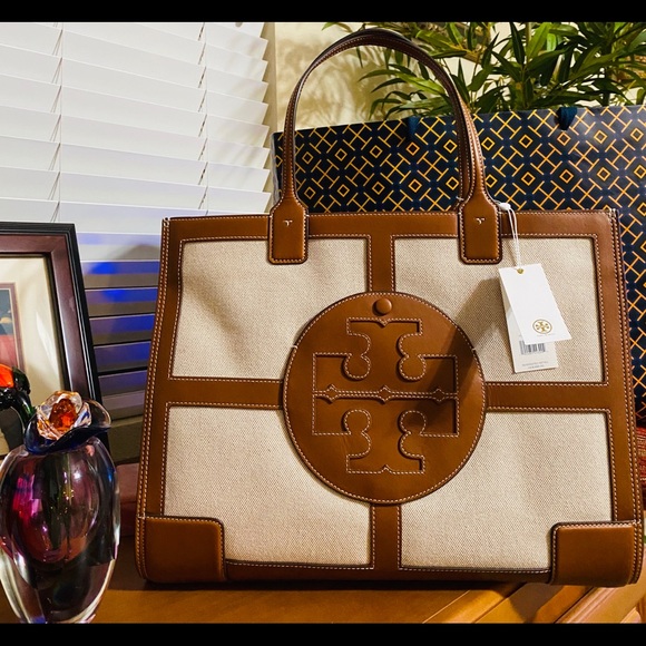 Tory Burch Ella Canvas Tote - Picture 2 of 8